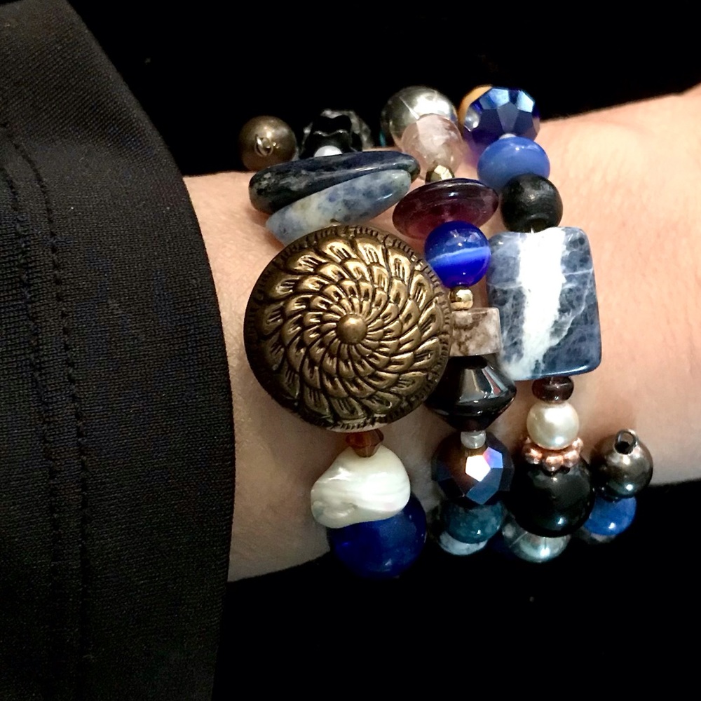 Handmade Bracelet with Vintage and Modern Elements (NB52-9H) New Without Tags - Picture 2 of 9